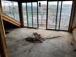 "Before and after photos of residential and commercial roofing and renovation projects completed in 2024 by Geiser Home Buyers We Buy Houses