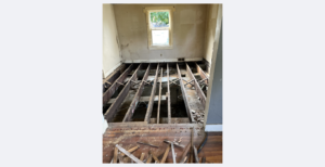Extreme property clean out in Pittsburgh PA by Geiser Home Buyers, removing biohazards, animal feces, mold, and debris to prepare home for real estate rehab.
