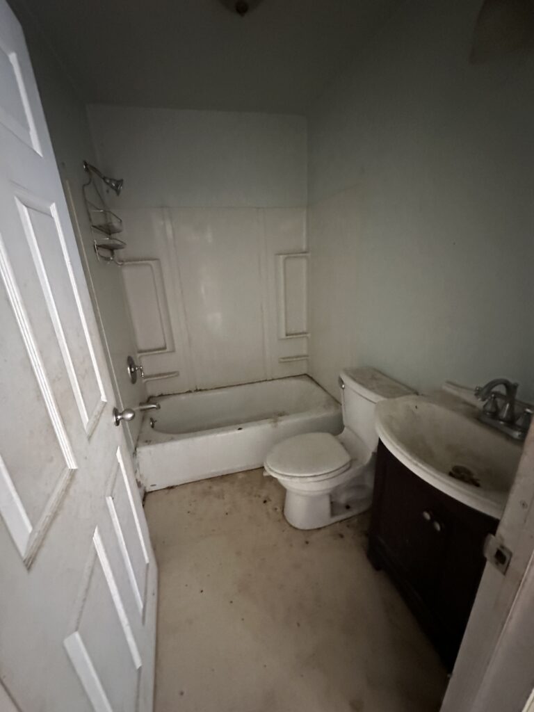 Shot of a bathroom before renovation