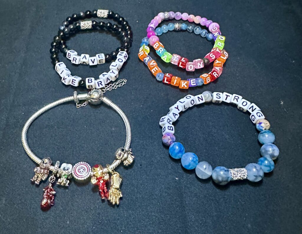 Braylon Strong bracelet collection featuring handmade natural stone bracelets with custom gemstone beads and sterling silver accents