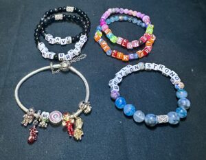 Braylon Strong bracelet collection featuring handmade natural stone bracelets with custom gemstone beads and sterling silver accents